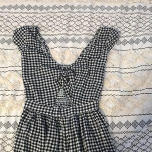 black and white plaid Hollister dress